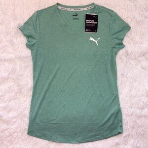 Puma Green Fitted Short Sleeve Tee